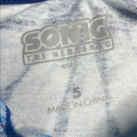 Sonic the Hedgehog Blue Tie-Dye Kids Hoodie - Picture 2 of 4